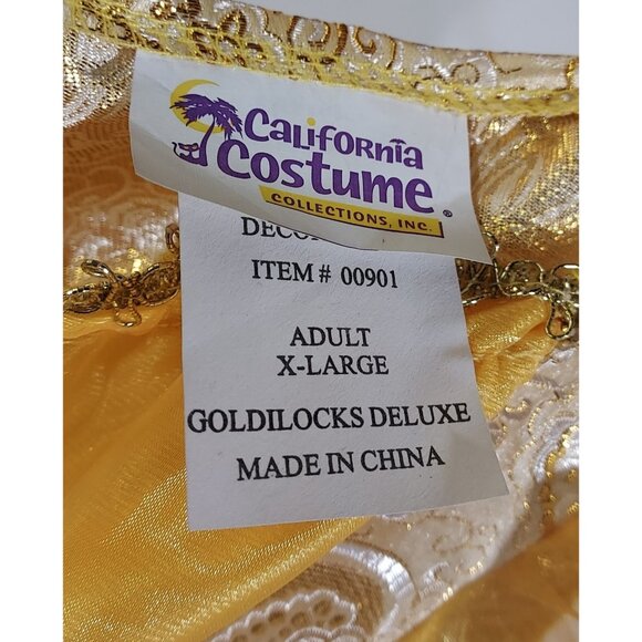 Costume Goldilocks Adult Storybook Fairy Tale Fancy Dress Up Halloween 3 Piece - Picture 13 of 14